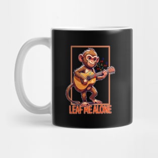 Strumming Solo Monkey, Leaf Me Alone Mug